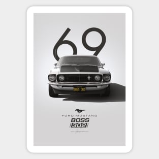 Special Edition Ford Mustang Boss 302 Artwork Sticker